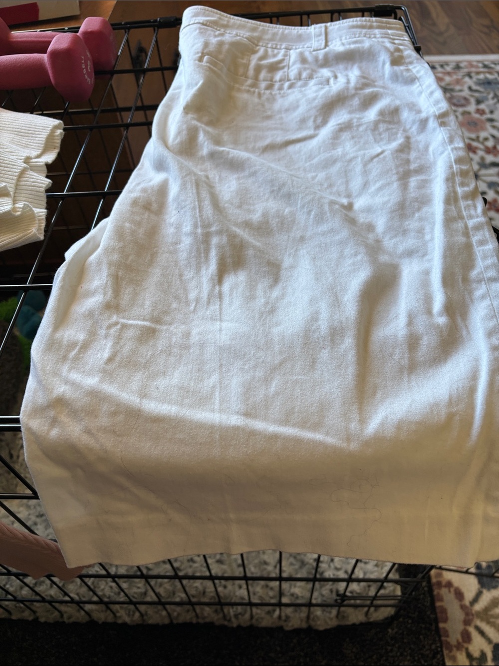 White Cotton Skirt - Classic Casual